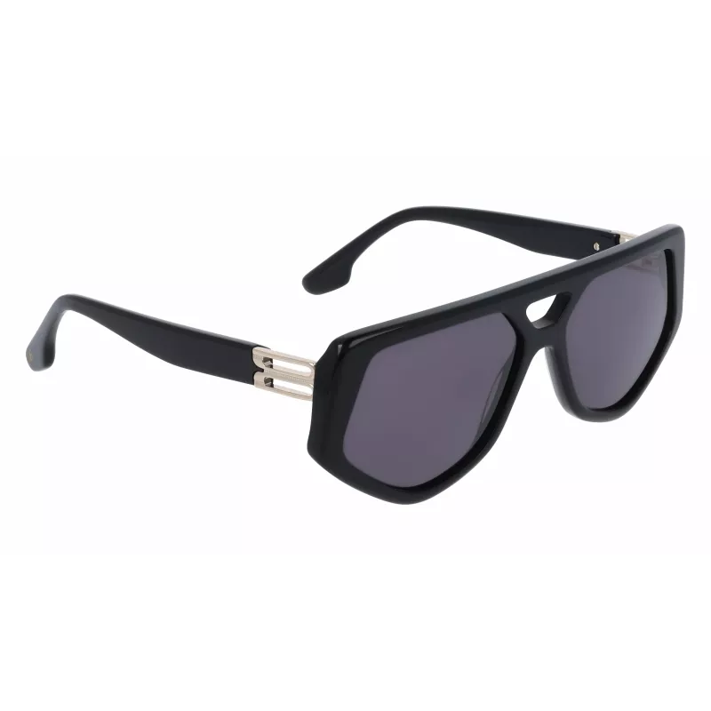 Victoria Beckham VB681S5815001 Women's Square Sunglasses Black Acetate Frame Grey Lens 58mm