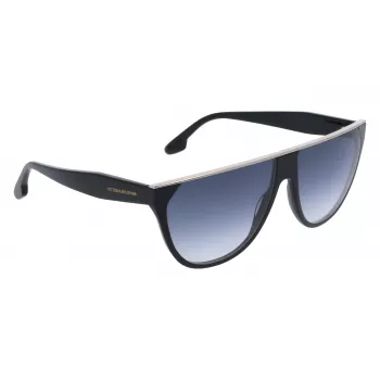 Victoria Beckham VB682S Sunglasses Women Black Acetate Grey Lens 61mm