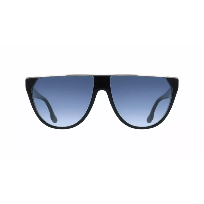 Victoria Beckham VB682S Sunglasses Women Black Acetate Grey Lens 61mm