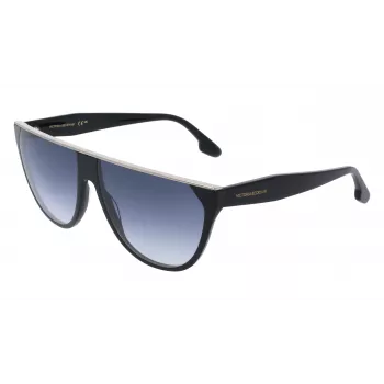 Victoria Beckham VB682S Sunglasses Women Black Acetate Grey Lens 61mm
