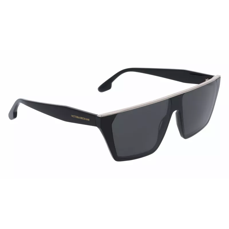 Victoria Beckham VB683S5812001 Women's Sunglasses - Black Acetate Frame, Grey Lens, 58mm