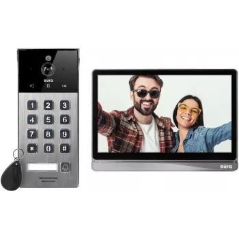 Video Doorbell EURA VDP-30C5 Tuya, 1080p, Wi-Fi, Two-Way Audio, PIR Motion Detection, Night Vision, IP54, Wireless Chime