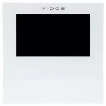 VIDOS 2IP M201W Video Intercom Monitor, 7 inch TFT LCD, Wi-Fi, PoE, White
