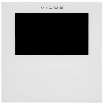 VIDOS 2IP M201W-X 7 Inch IP Video Door Monitor with Touchscreen, White