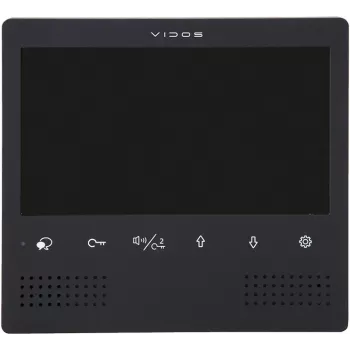 VIDOS DUO M1023B-2 7-inch TFT LCD Video Door Phone Monitor, Black
