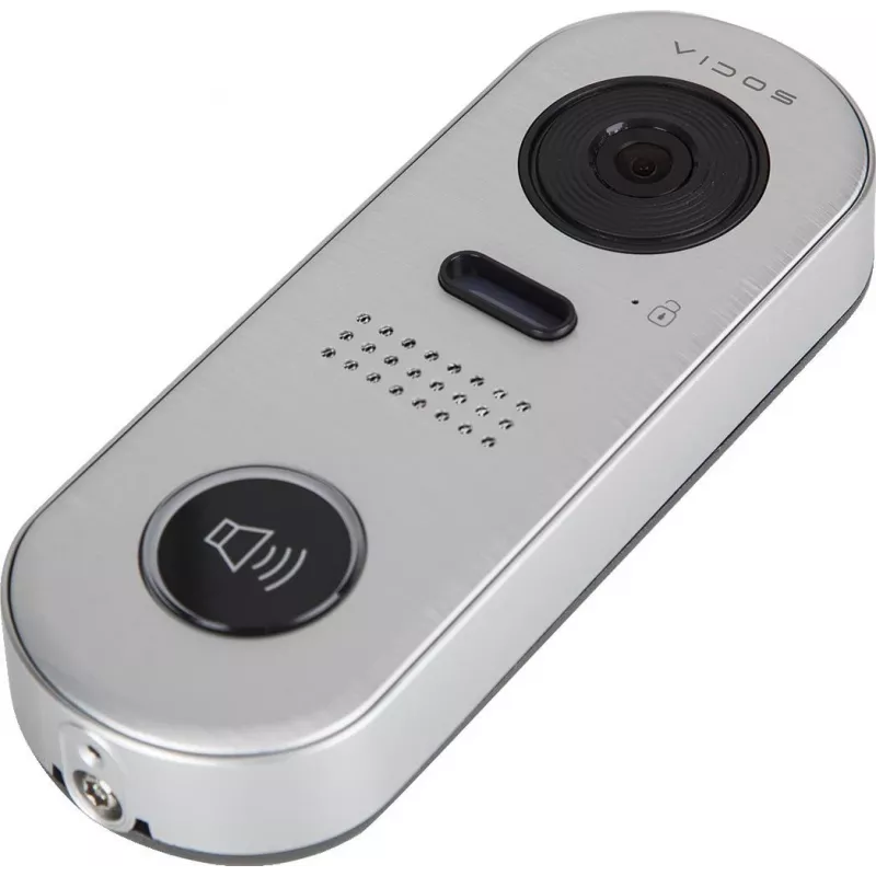 VIDOS DUO S1001 Door Station - Full HD 1080p, 2-Wire, IP65, Silver/Grey