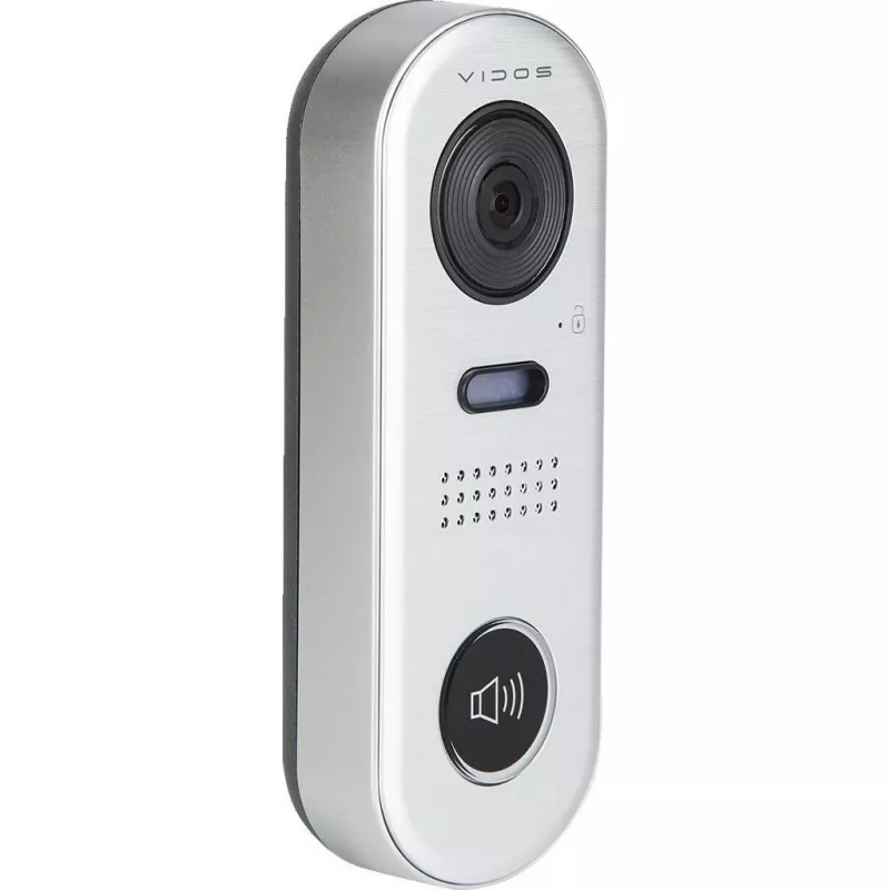 VIDOS DUO S1001 Door Station - Full HD 1080p, 2-Wire, IP65, Silver/Grey
