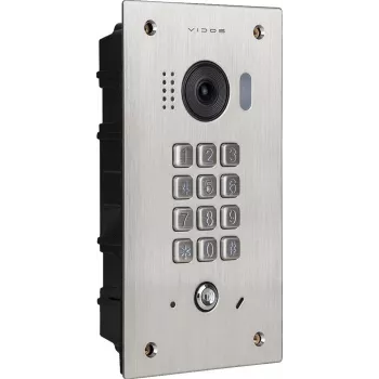 VIDOS DUO S1411D Door Station - Full HD 1080p, 2-Wire, IP65, Silver