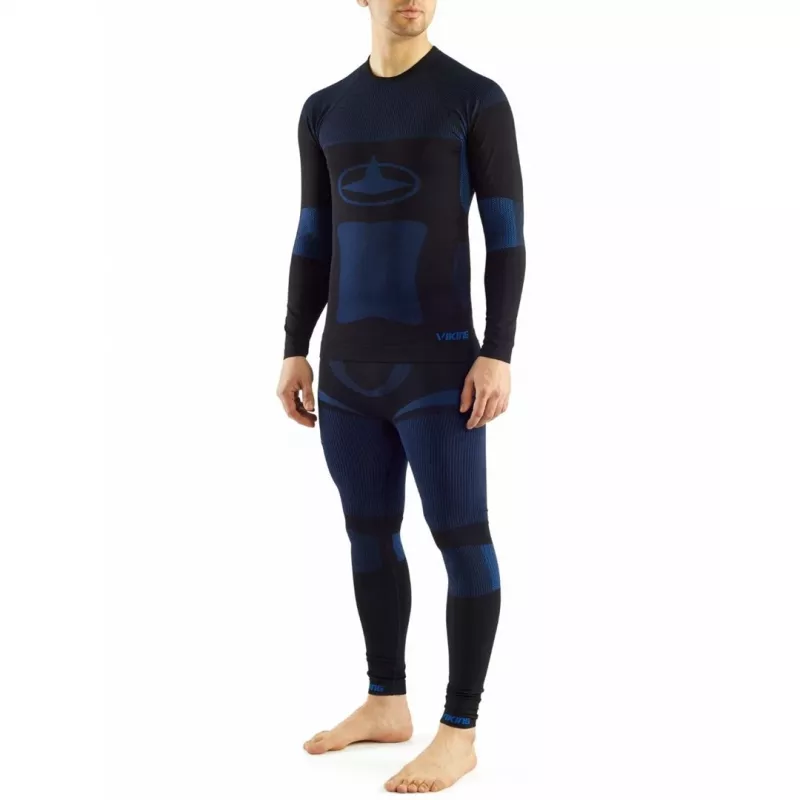 Viking Base Layer Dante Man Set - Men's Thermal Underwear, Black, Size L