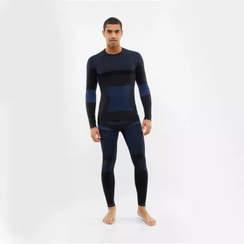 Viking Base Layer Dante Man Set - Men's Thermal Underwear, Black, Size L