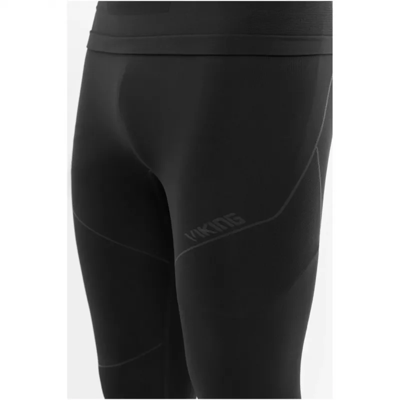 VIKING Gary Set Bamboo Men's Thermal Underwear Set, Size M, Black