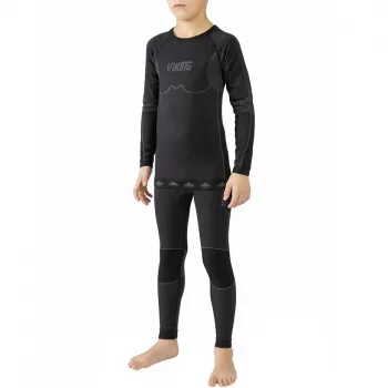 Viking Riko Kids' Thermal Underwear Set Black 140-152 cm