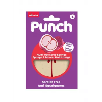 Vileda Punch All-Purpose Sponge – Apple, 1 piece