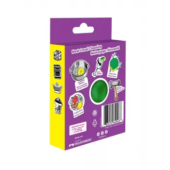 Vileda Punch Flexible Sponge Scourer, Lemon, 1 pc