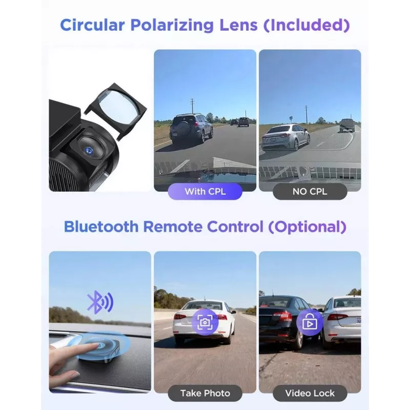 VIOFO A119M Pro 2K QHD Dash Camera with Sony STARVIS 2 IMX675, Built-in GPS & Wi-Fi, Super Capacitor, 140° FOV, 1.5-inch Display