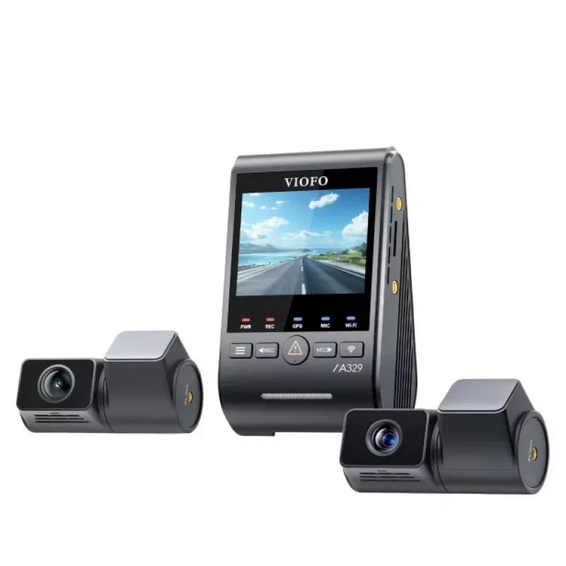 VIOFO A329T 3CH GPS Dash Camera 4K Front, 1080P Interior & Rear, Sony STARVIS Sensors, Built-in Wi-Fi & GPS