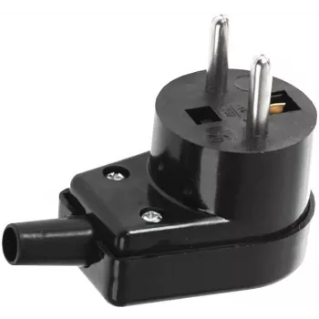 VIPLAST 220-05 Angled Plug 16A 250V IP20 Black