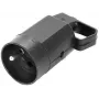 VIPLAST 315-05 Surface Mount Socket Outlet with Grounding, 2P+Z, 16A, 250V, IP20, Black