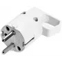 VIPLAST 325-01 Uni-Schuko Plug with Grip Ring, 16A 250V, IP20, White