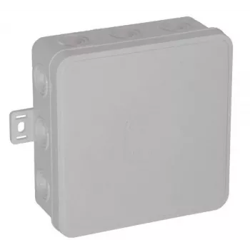 VIPLAST V7 Klik Surface-Mounted Empty Junction Box, 12 Cable Entries, White, IP54, 100x100x41mm