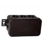VIPLAST V8 Surface-Mounted Junction Box, 8 Entries, IP54, Black, 80x45x41mm