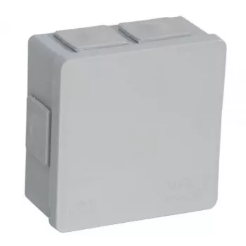 VIPLAST VP-02 Surface-Mounted Enclosure, 6 Cable Entries, IP55, Grey, 86x86x40mm
