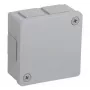 VIPLAST VP-22 Surface-Mounted Junction Box, 6 Cable Inlets, Empty, Grey, IP55, 86x86x40 mm