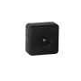 VIPLAST VP-31 Surface-Mounted Empty Junction Box, 12 Knock-Out Entries, IP55, Black, 85x85x37 mm