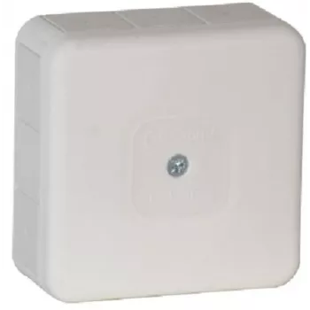 VIPLAST VP-31 Surface-Mounted Empty Junction Box, 12 Cable Entries, IP55, White, 85x85x37 mm