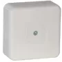 VIPLAST VP-31 Surface-Mounted Empty Junction Box, 12 Cable Entries, IP55, White, 85x85x37 mm