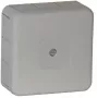 VIPLAST VP-31 Surface-Mounted Junction Box, 12 Knock-Out Entries, Grey, IP55, 85x85x37mm