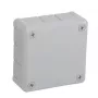 VIPLAST VP-41 Surface-Mounted Empty Junction Box, 12 Cable Entries, Grey, IP55, 98x98x42mm