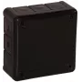 VIPLAST VP-41 Surface-Mounted Empty Junction Box with 12 Cable Entries, Black, IP55, 98x98x42mm
