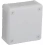VIPLAST VP-41 Surface-Mounted Junction Box, Empty, 12 Cable Entries, White, IP55, 98x98x42 mm