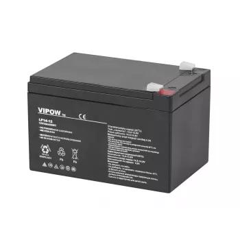 VIPOW 12V 14Ah Gel Battery – Sealed Lead Acid, Deep Cycle, Maintenance-Free