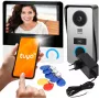 Virone VDP-67 Video Intercom FullHD 1080p, 7-Inch Color LCD Monitor, RFID Reader, Tuya Smart Wi-Fi