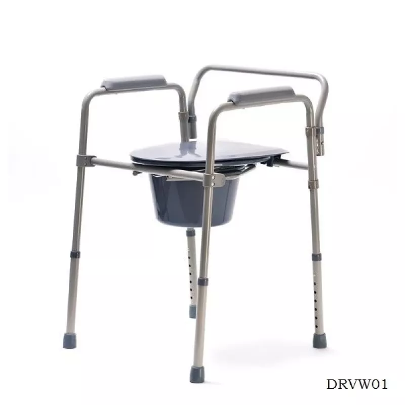 VITEA CARE MDH DRVW02 Foldable Toilet Chair with Height Adjustment