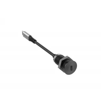 Vivolink USB-C Desk Socket Black with 0.3 m USB-C Cable