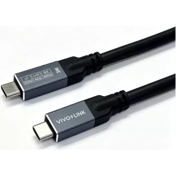 Vivolink USB4 USB-C to USB-C Cable 1m 40Gbps 100W 8K Enterprise-Tested (PROUSB4MM1)
