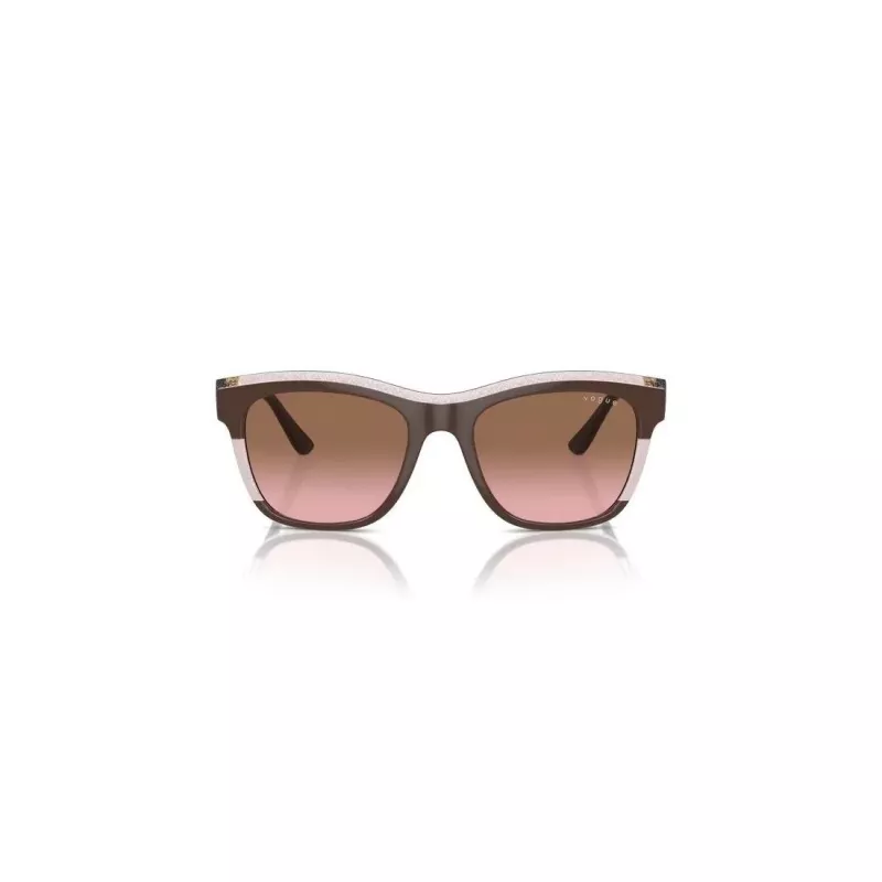 VOGUE VO5557S313614 Women's Sunglasses - Transparent Grey Frame, Dark Grey Lens, 54mm