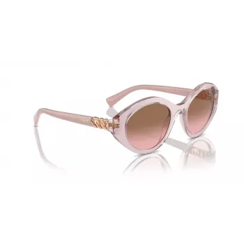 Vogue VO5576SB29421 Women's Sunglasses - Cat Eye, Transparent Pink, Dark Grey Lenses