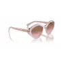Vogue VO5576SB29421 Women's Sunglasses - Cat Eye, Transparent Pink, Dark Grey Lenses