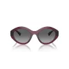 VOGUE VO5576SB2989T Women's Cat Eye Sunglasses - Transparent Pink Frame Dark Grey Lens 52mm