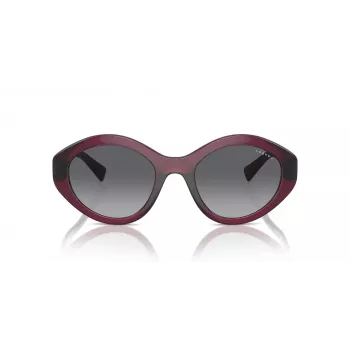 VOGUE VO5576SB2989T Women's Cat Eye Sunglasses - Transparent Pink Frame Dark Grey Lens 52mm