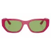 VOGUE Women's Butterfly Sunglasses VO5586S31602 - Transparent Pink Frame, Dark Grey Lenses, 53mm Lens Width