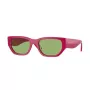 VOGUE Women's Butterfly Sunglasses VO5586S31602 - Transparent Pink Frame, Dark Grey Lenses, 53mm Lens Width