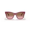 VOGUE Women's Cat Eye Sunglasses VO5428S299414 Transparent Pink Frame Brown Gradient Lens 51mm