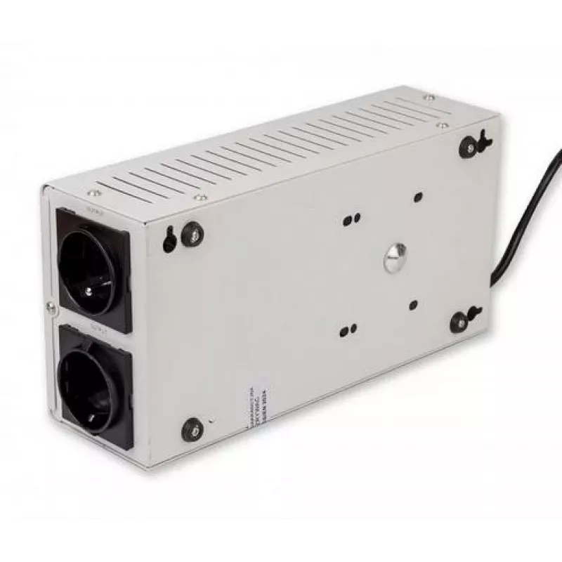 Volt Polska 5AVRZS1000 AVR 1000VA Slim Automatic Voltage Regulator - 600W, 2 Sockets, LCD