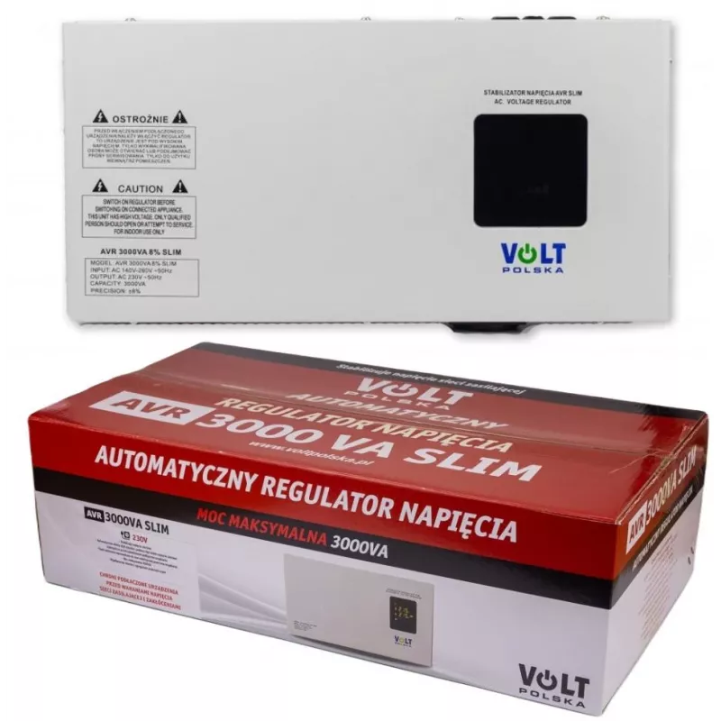 Volt Polska AVR 3000VA Slim 8% Voltage Stabilizer