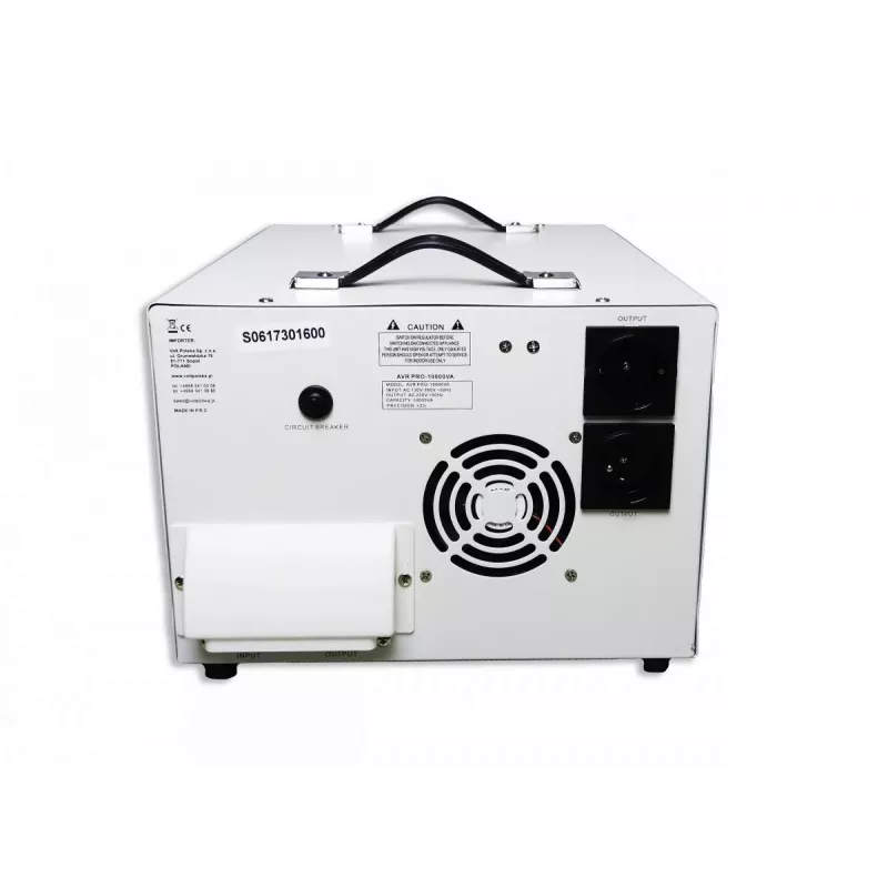 VOLT POLSKA AVR PRO 10000 Voltage Stabilizer – 10000VA/8000W Automatic Voltage Regulator with LCD